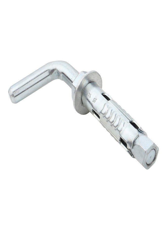 لافلي خطافات تعليق سخانات المياه على شكل حرف L مقاس 8x75 مم، مجموعة من قطعتين - مصنوعة من الفولاذ السبائكي (فضي) - Image 4